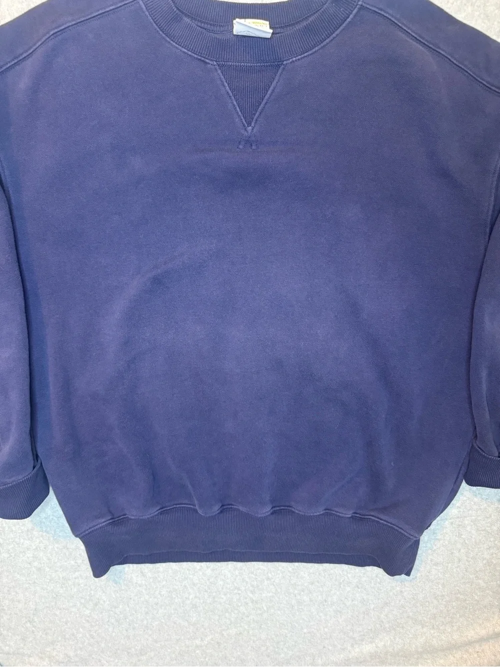 Men's Navy Crewneck Sweatshirt - Classic Pullover